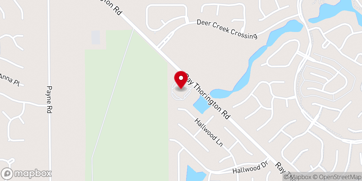Map showing location of Thorington Road Baptist Church