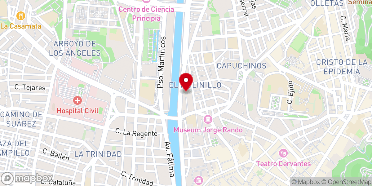 Map showing location of Parroquia Virgen Milagrosa y San Dámaso Papa