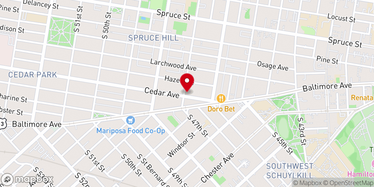 Map showing location of Renewal Presbyterian Church