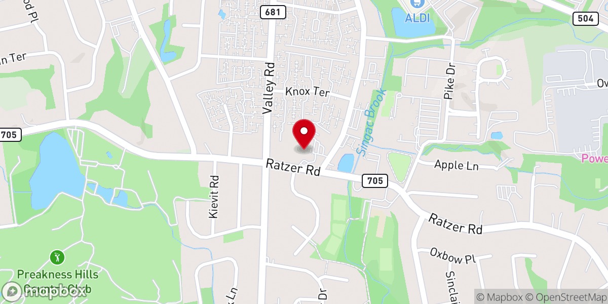 Map showing location of St. Michael's Episcopal Church