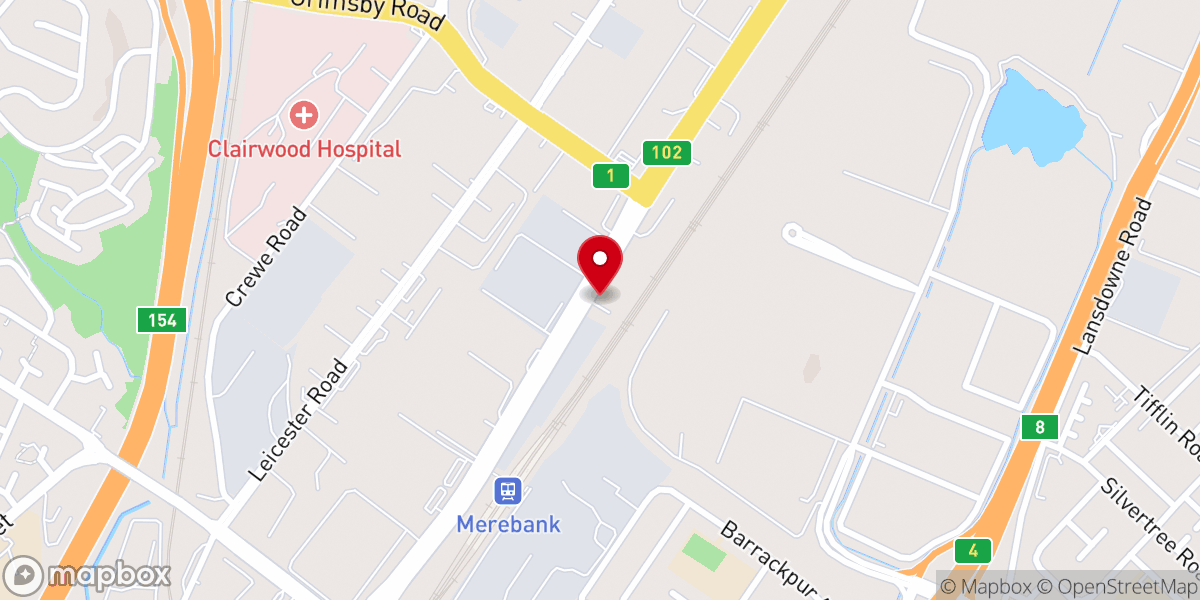 Map showing location of Apostolic Church