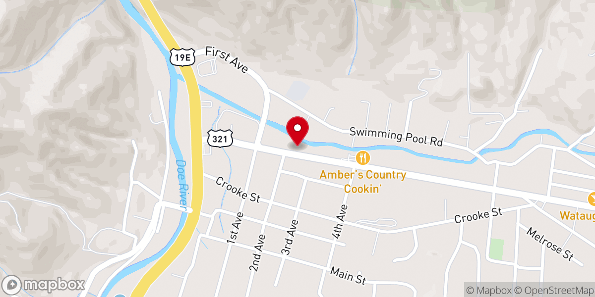 Map showing location of Hampton Community Church