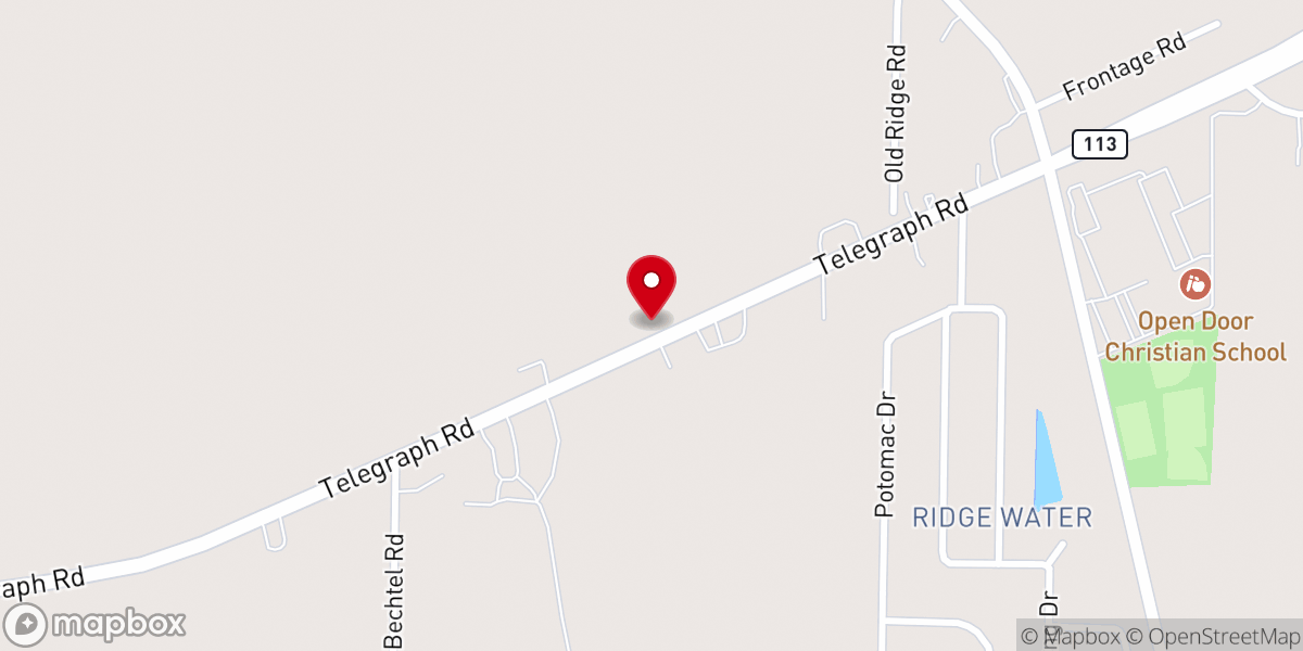 Map showing location of Zion United Methodist Church