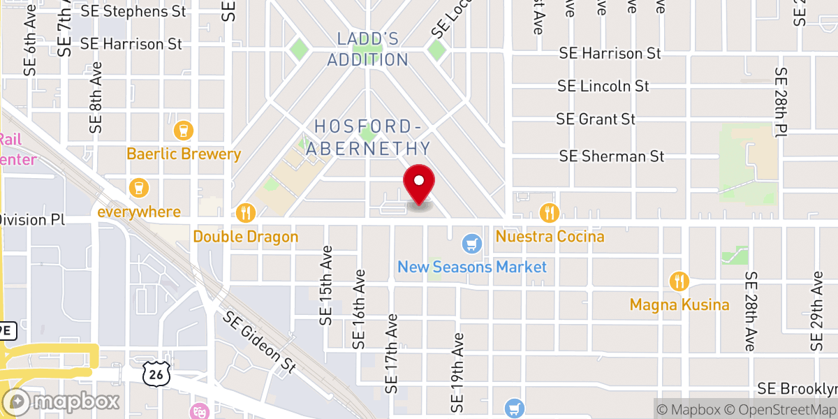 Map showing location of Saint Philip Neri Catholic Church