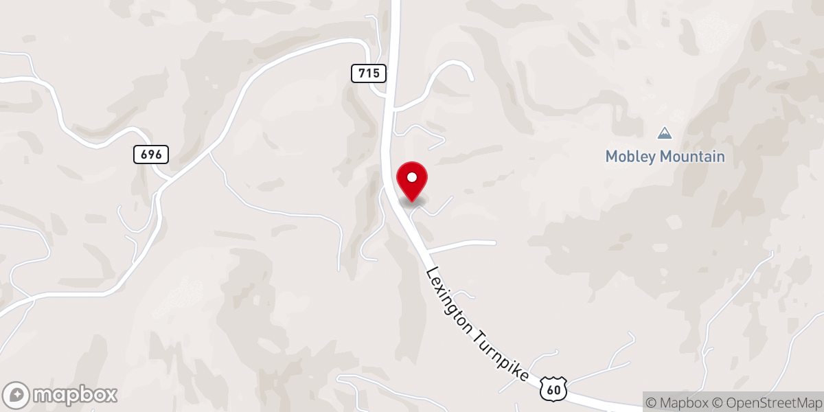 Map showing location of Saint Mark Baptist Church