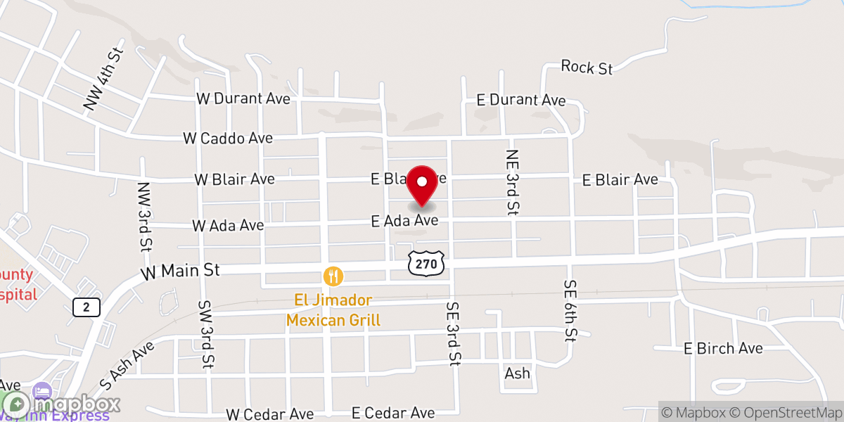 Map showing location of First United Methodist Church