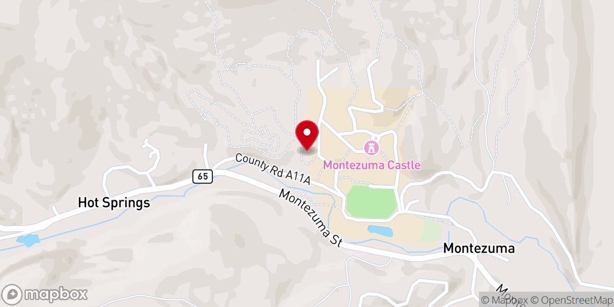 Map showing location of Dwan Light Sanctuary