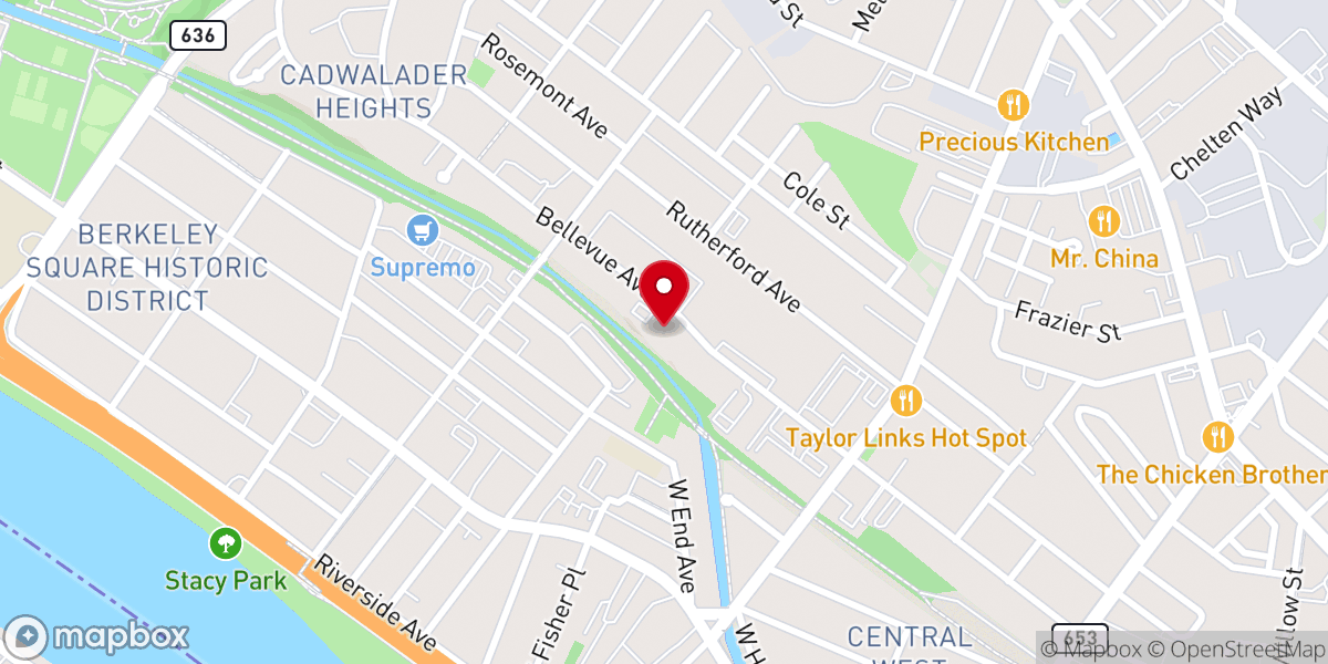 Map showing location of Mt. Bethel Church of God