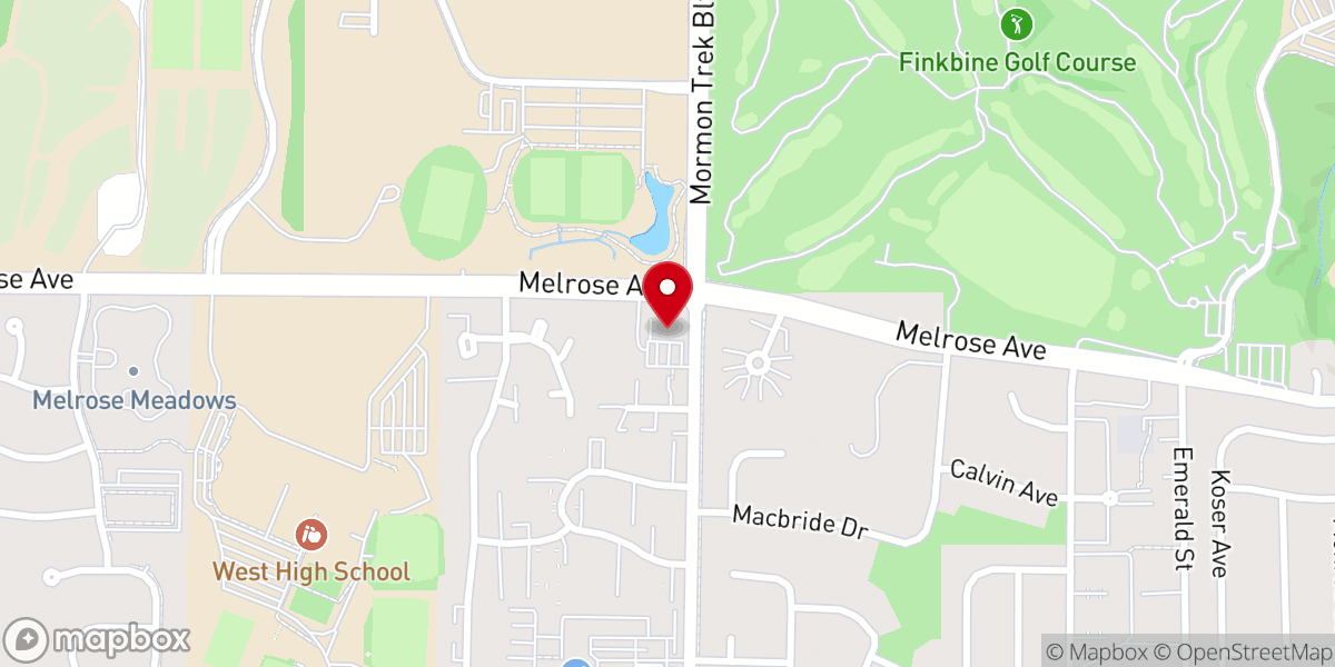 Map showing location of Christ the King Lutheran Church