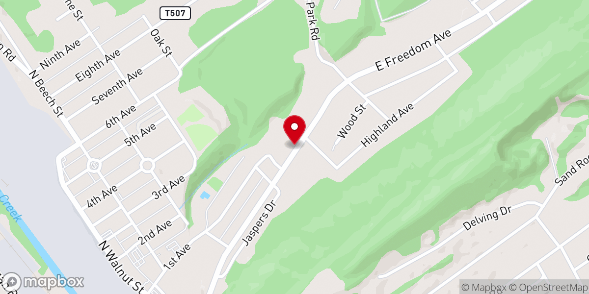 Map showing location of Burnham United Methodist Church