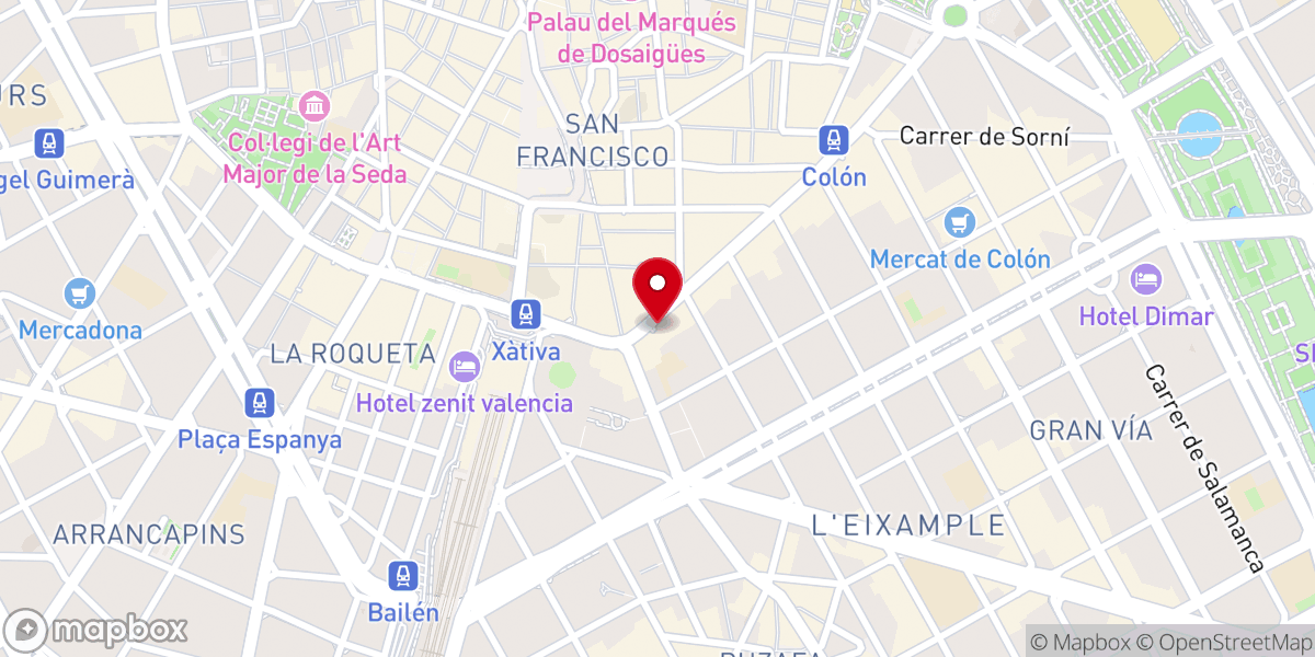 Map showing location of Real Parroquia de San Andrés Apóstol