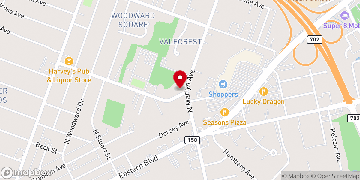 Map showing location of Life Center