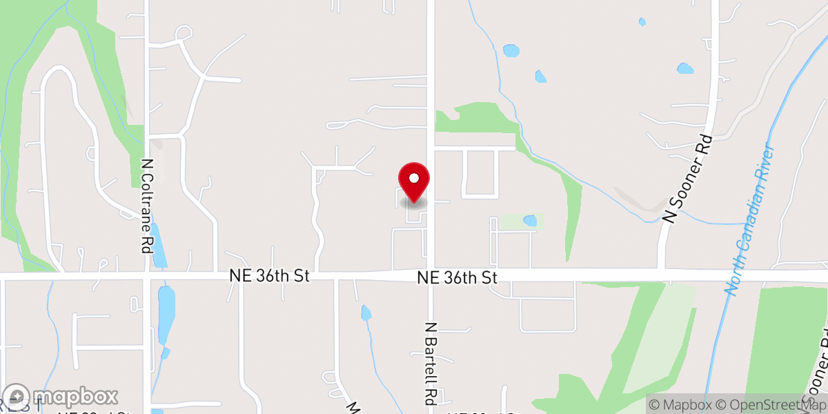 Map showing location of Northeast Missionary Baptist