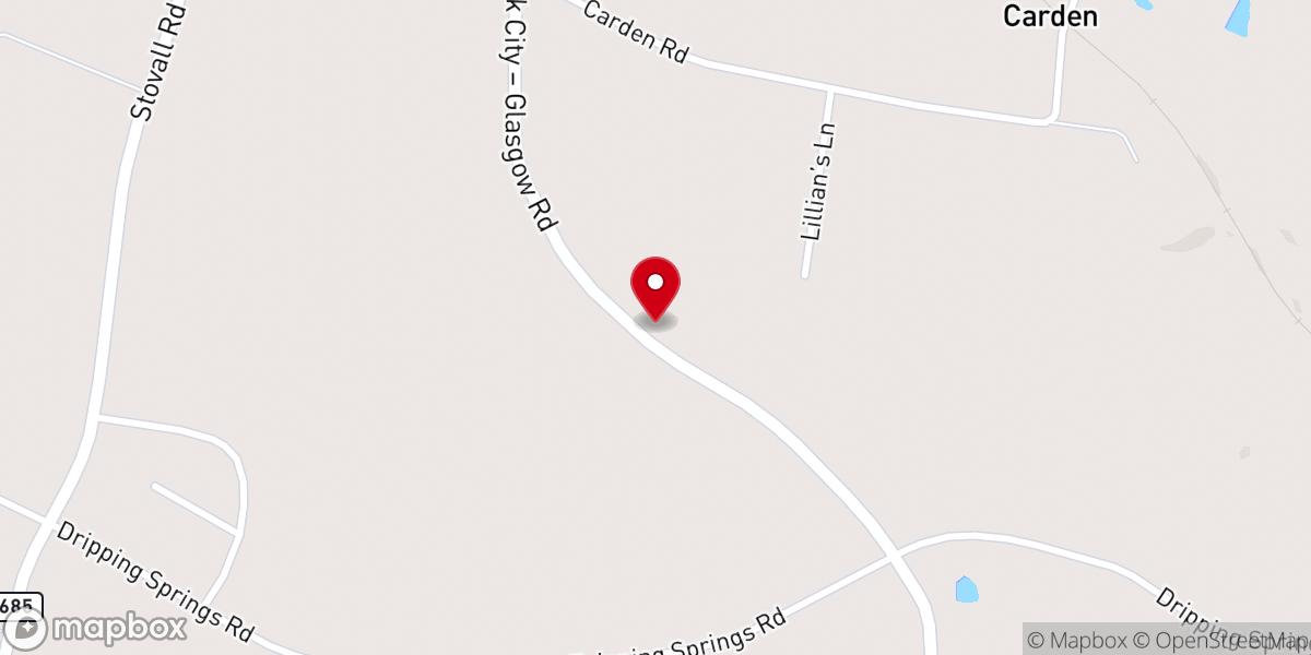 Map showing location of Loving Spring Church