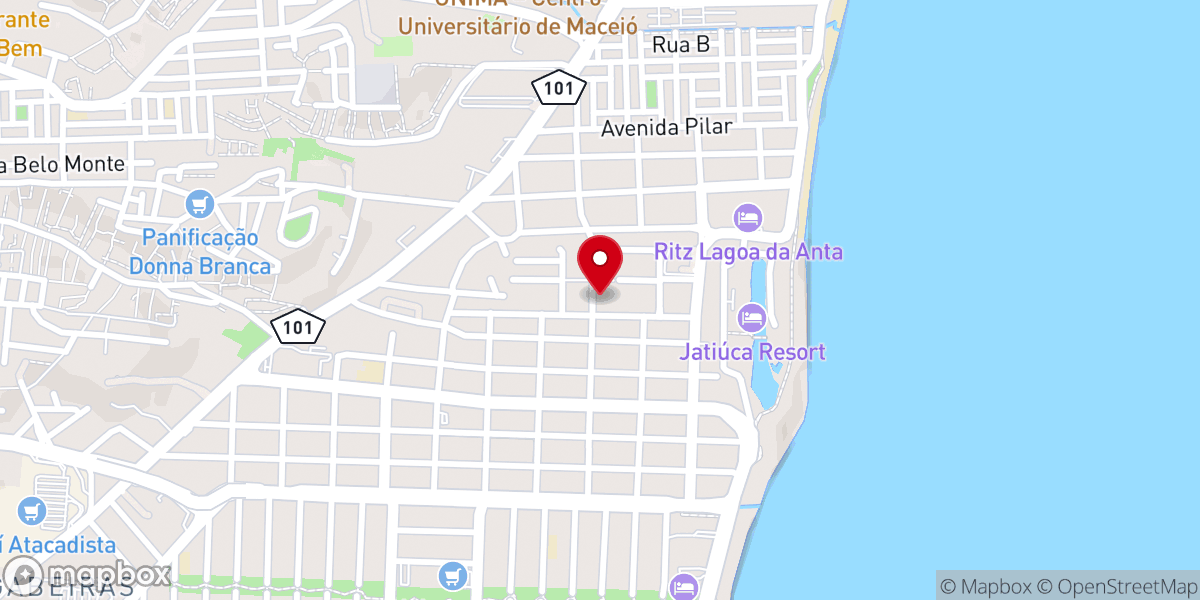Map showing location of Paróquia Nossa Senhora Rosa Mística