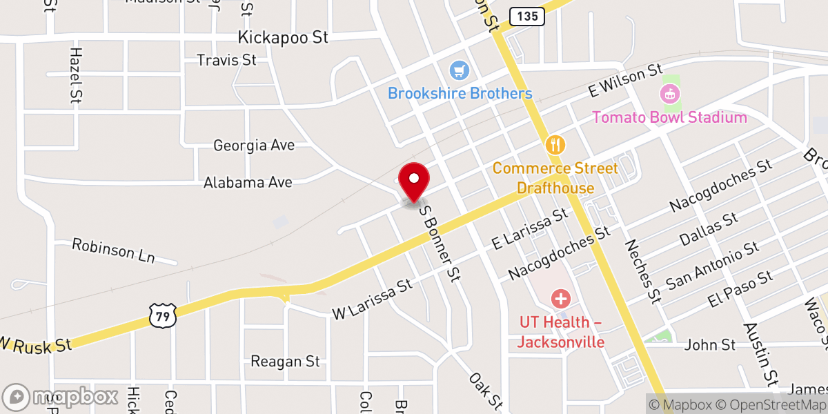 Map showing location of St. Matthew United Methodist Church