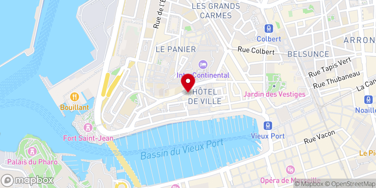 Map showing location of Eglise BOOM Marseille