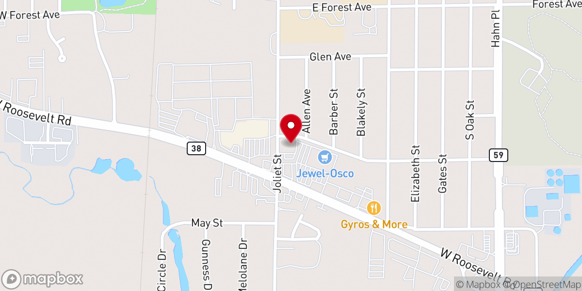 Map showing location of Iglesia Universal
