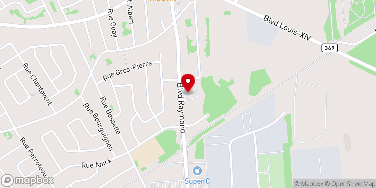 Map showing location of New Horizon Church