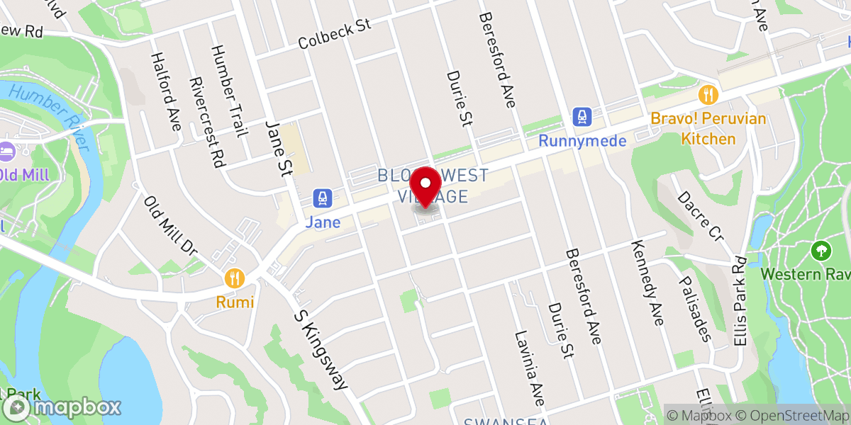Map showing location of St. Olaves Anglican Church