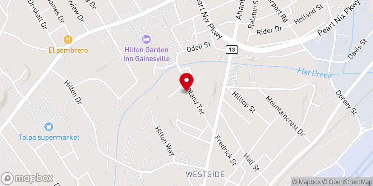 Map showing location of John Paul 2 Training Center