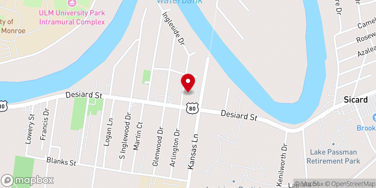 Map showing location of The Apostolics of Monroe