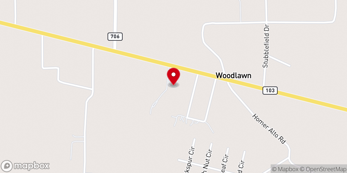 Map showing location of New Life Church On the Rock
