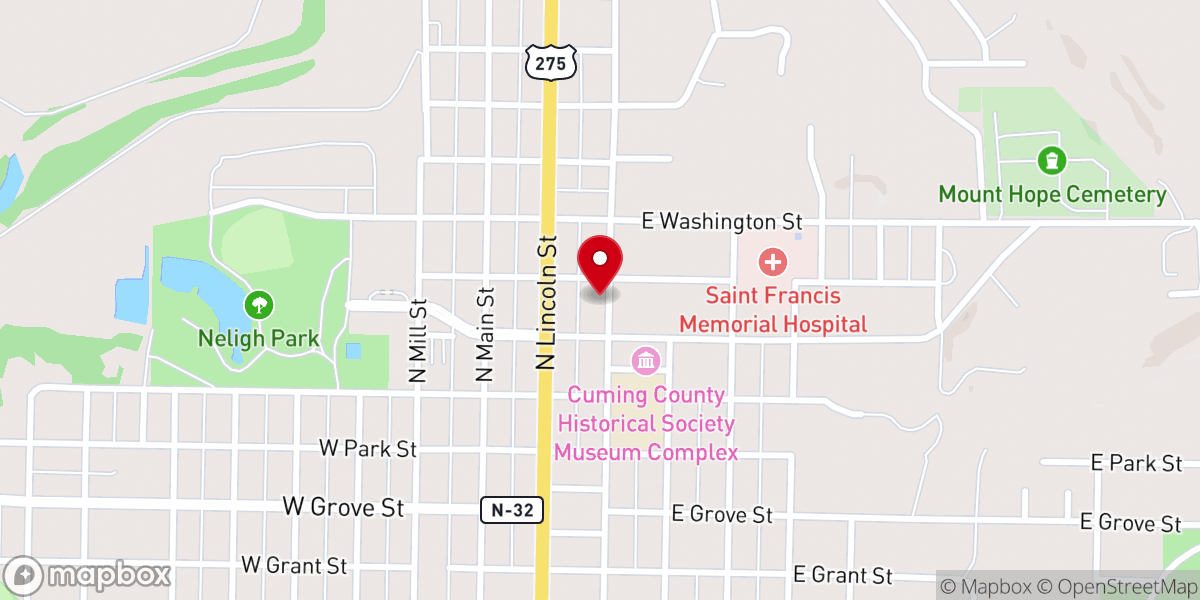 Map showing location of St Paul's Lutheran School