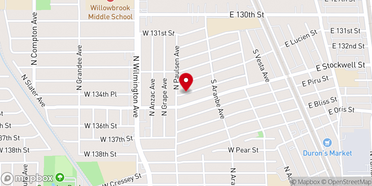Map showing location of Light of the World Church of God in Christ