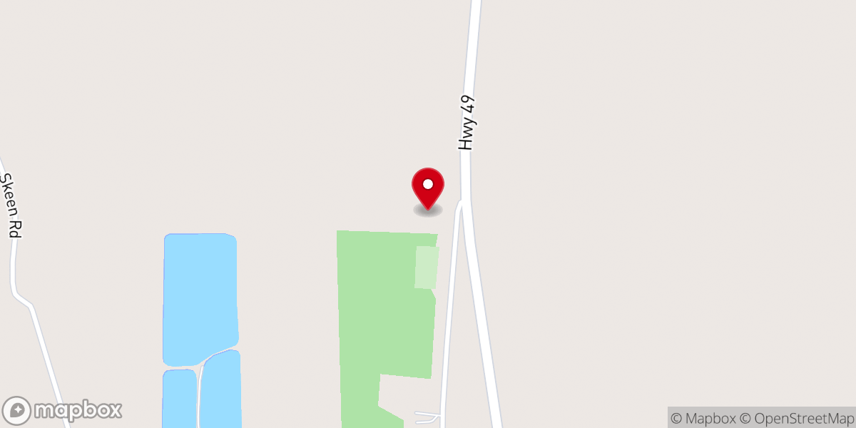 Map showing location of Blaine Methodist Church