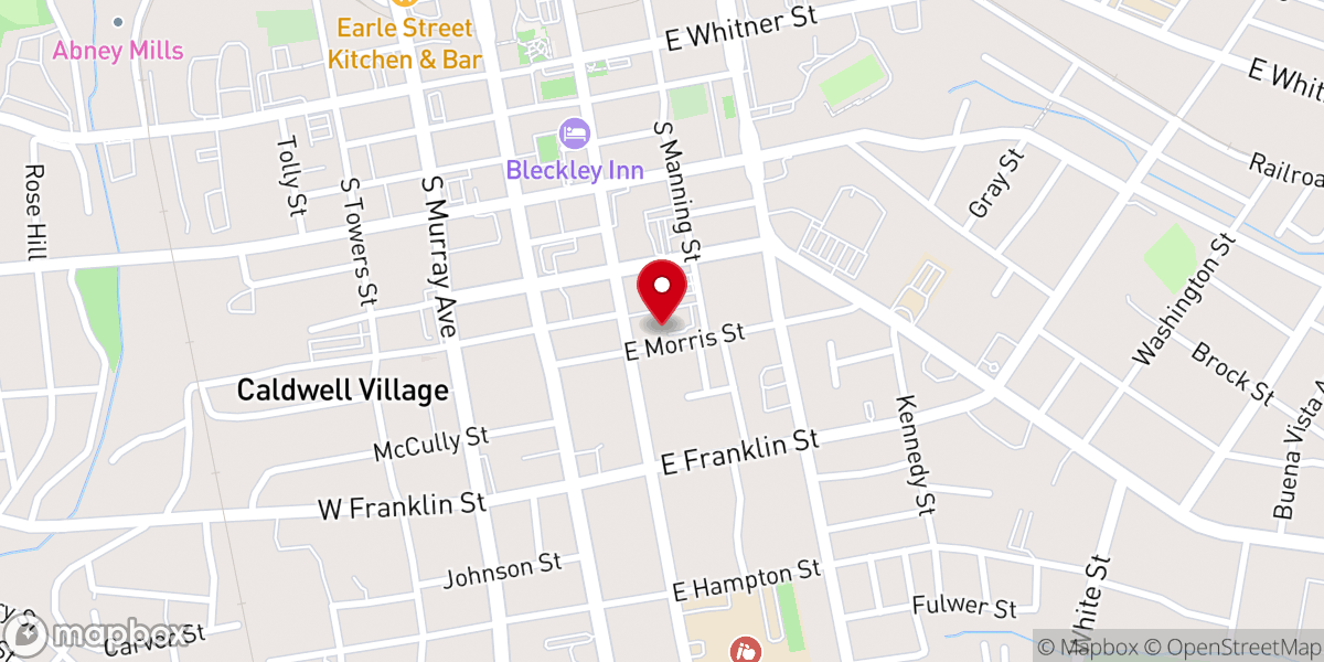 Map showing location of Grace Episcopal Church