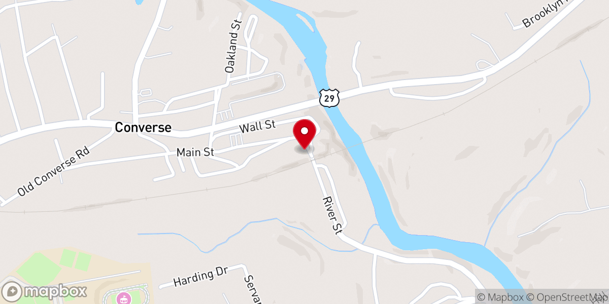 Map showing location of Converse