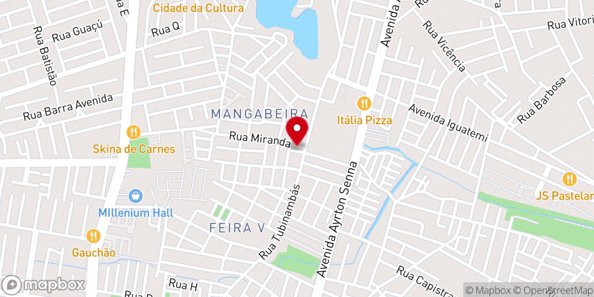 Map showing location of Capela São Brás