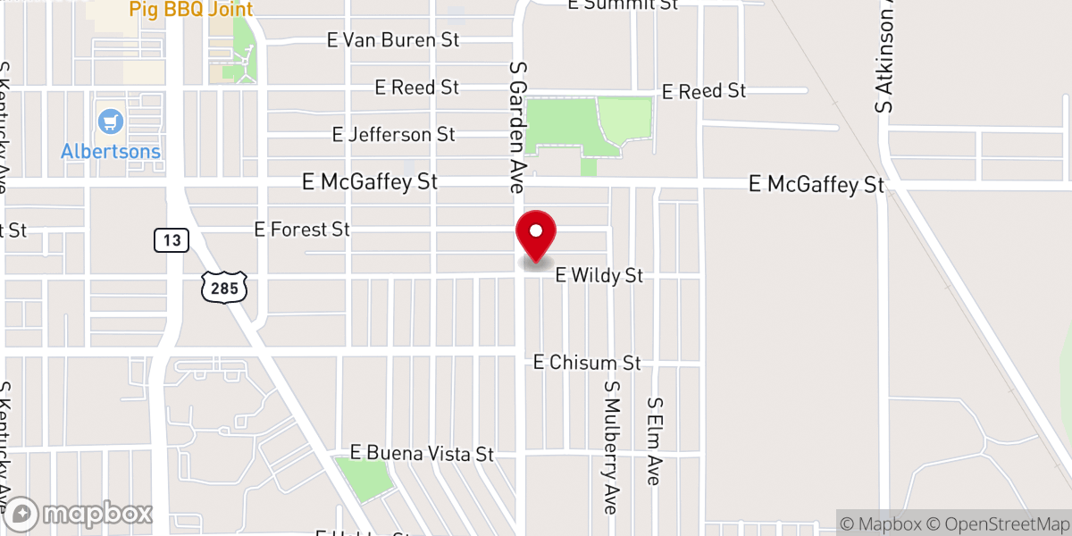Map showing location of Iglesia Vision Celestial