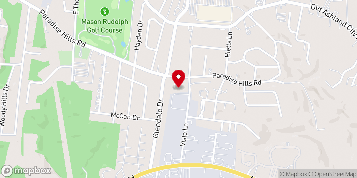 Map showing location of Calvary Missionary Baptist Church