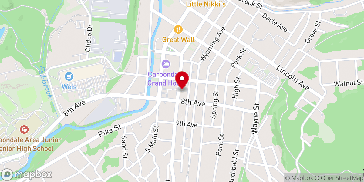 Map showing location of Covenant Reformed Church