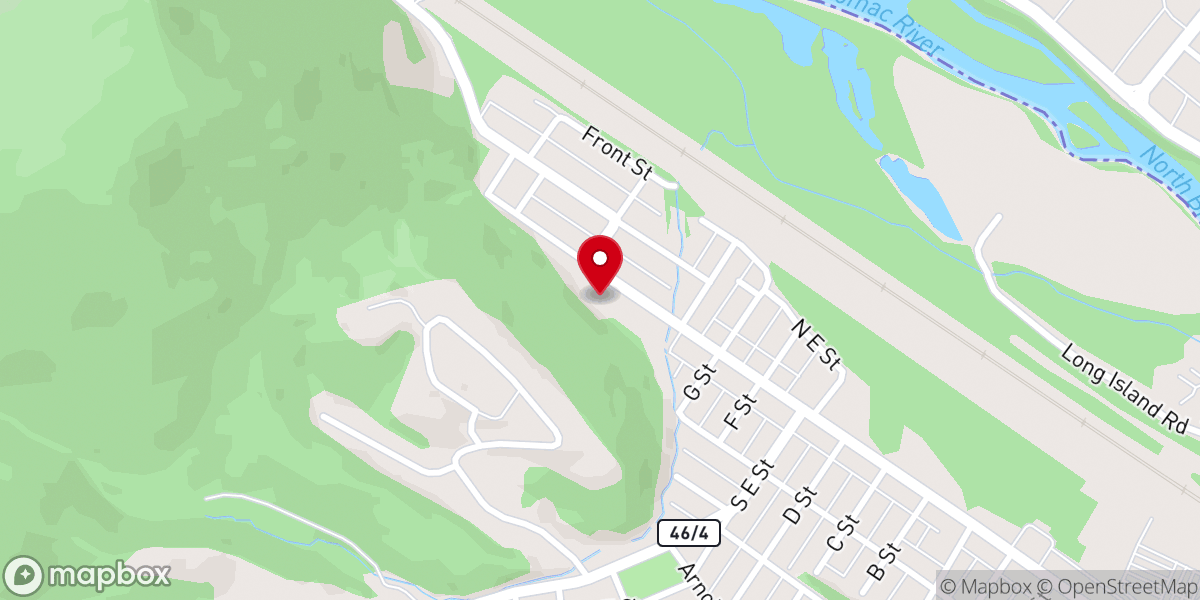 Map showing location of Gospel Life Baptist Church