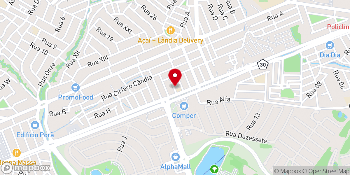 Map showing location of Paróquia Sagrada Família Matriz e Secretaria