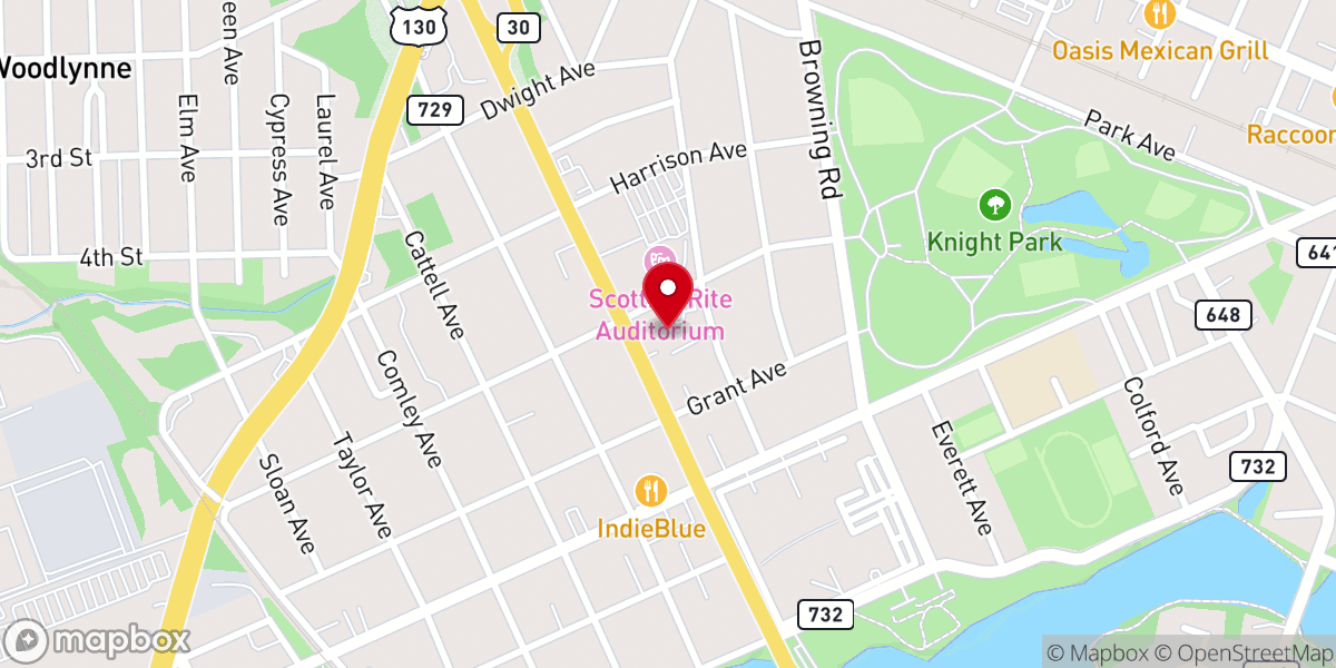 Map showing location of Most Precious Blood Parish