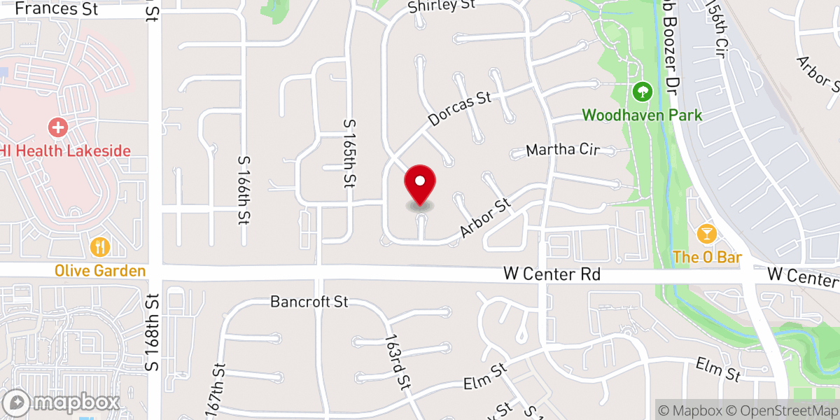 Map showing location of Harbor Church