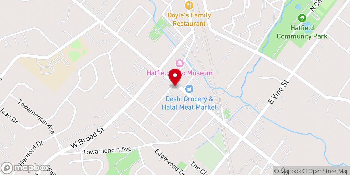 Map showing location of Emmanuel Evangelical Congregational