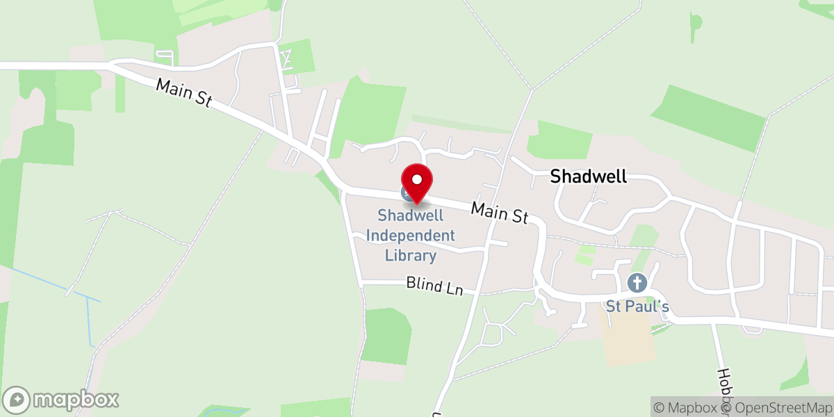Map showing location of Shadwell Methodist Church