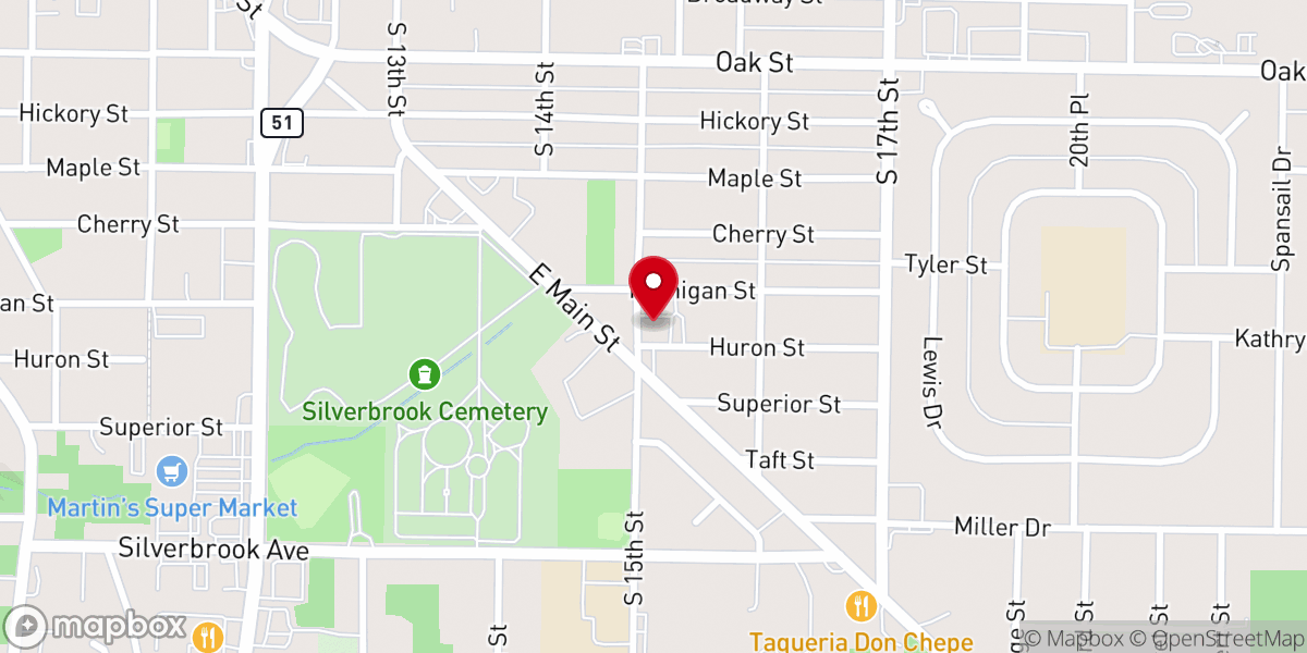 Map showing location of Niles Church of Christ