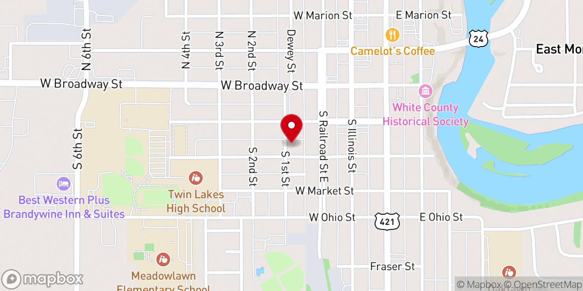 Map showing location of Faith Pentecostal Chapel