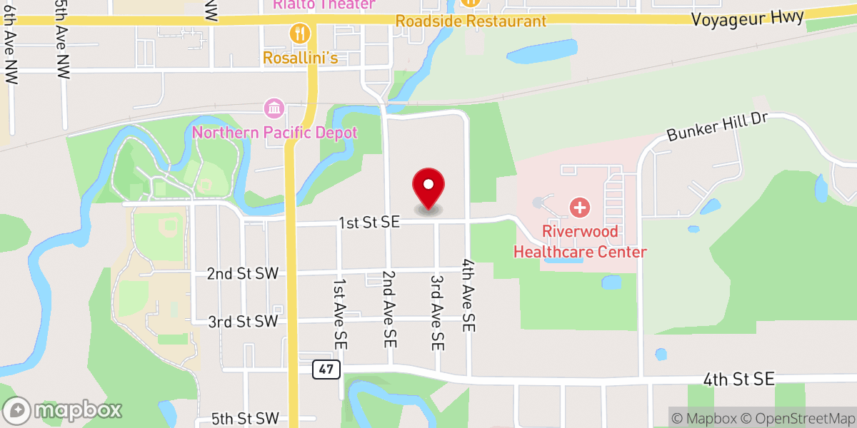 Map showing location of St Johns Episcopal Church