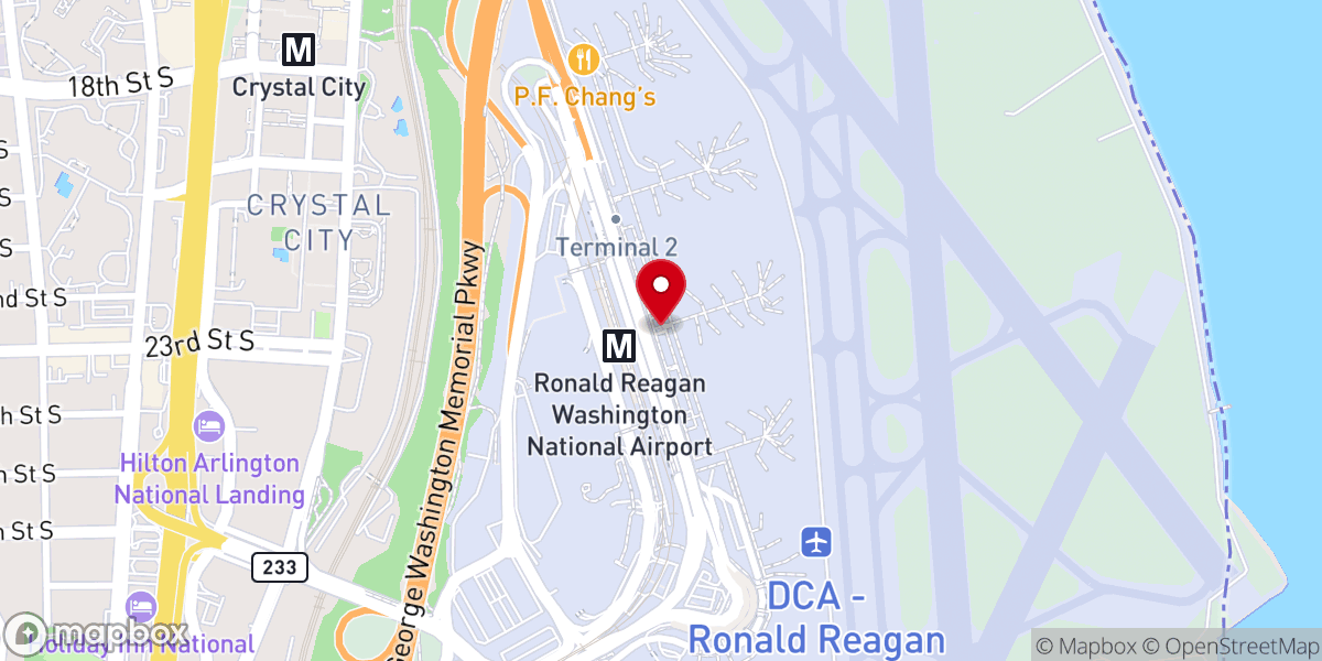 Map showing location of Airport Chapel