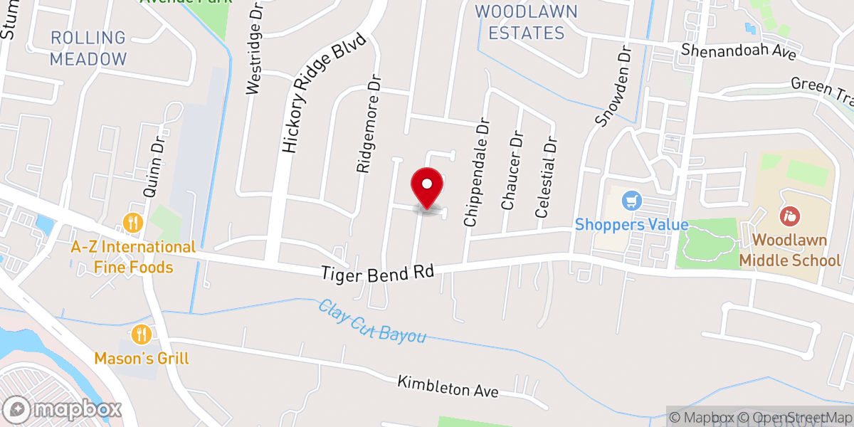 Map showing location of Audubon Parc Subdivision