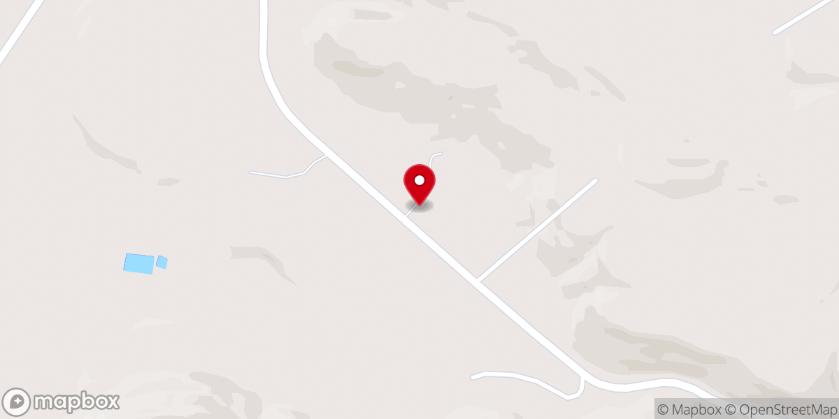 Map showing location of Booger Hollow Tabernacle