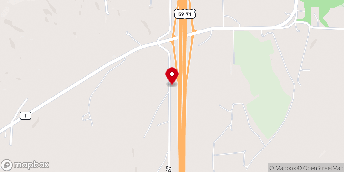 Map showing location of Andrew County Ministries Inc