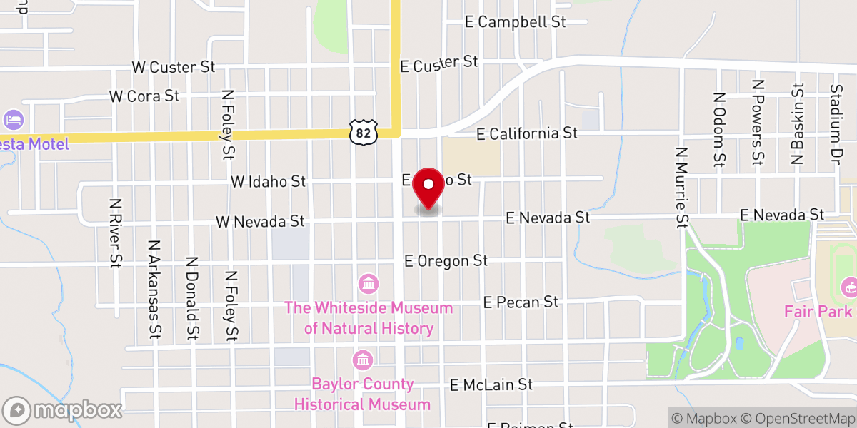 Map showing location of Seymour Church of Christ